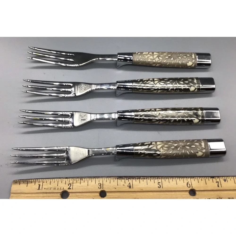 Vintage Carvel Hall Steak Forks Set Of 4 Issues With 2